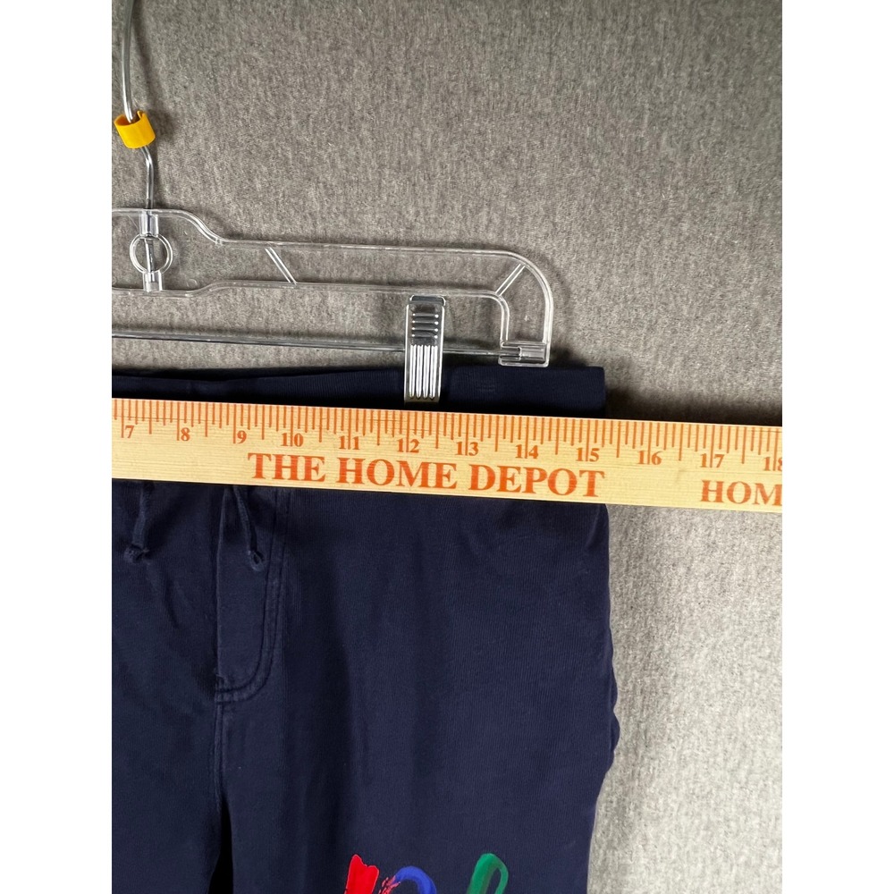 Polo Ralph Lauren Youth Navy Blue Paint Logo Fleece Jogger Pants XL 18-20 - Picture 3 of 5